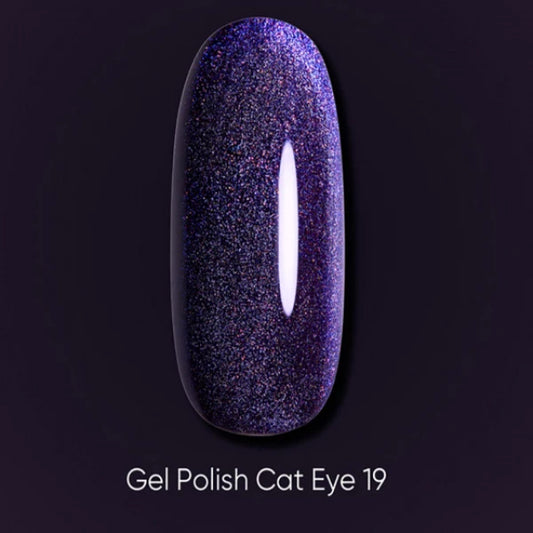 Dark Gel Polish Cat Eye №19