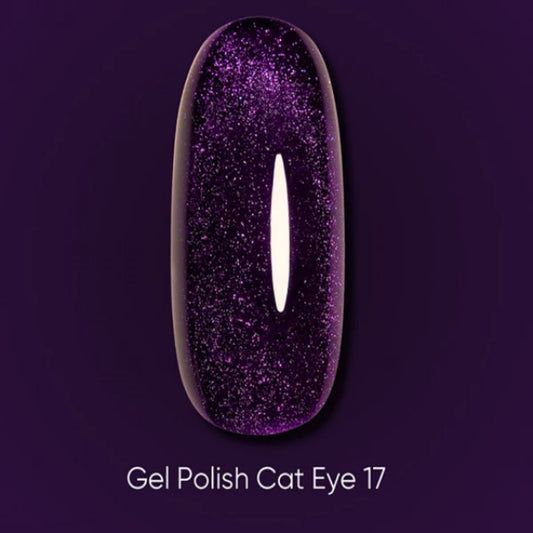 Dark Gel Polish Cat Eye №17