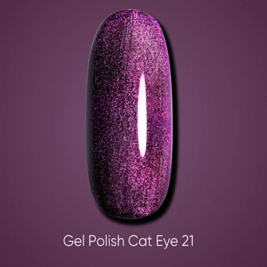 Dark Gel Polish Cat Eye №21